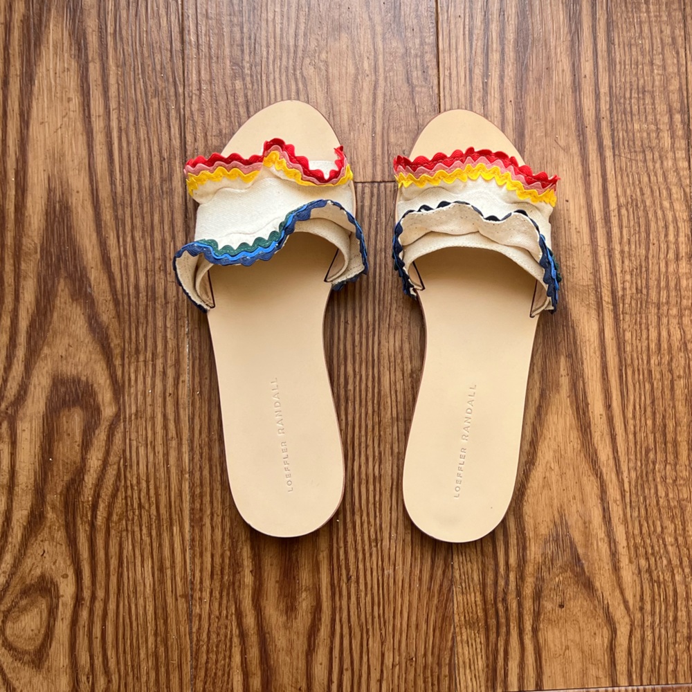 Loeffler Randall Birdie Ruffle Slides